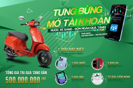 Mở tài khoản - RING XE SANG - Đón ngàn quà tặng 